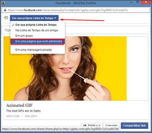 Como colocar GIFs animados no Facebook - Visual Dicas