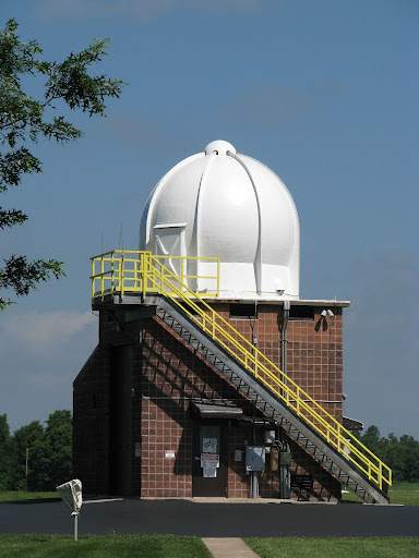 The National Weather Service launches a weather ballon from this station near the airport twice a day. Balloons are launched, rain or shine, 365 days a year. 
(Photo credit: Jennifer Moore)