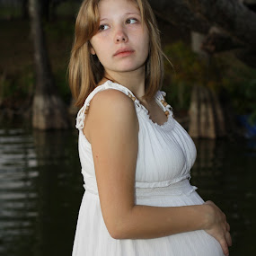 Teen Mother To Be by Chuck Gant - Portrait & People Maternity ( girl, teen, pregnant )
