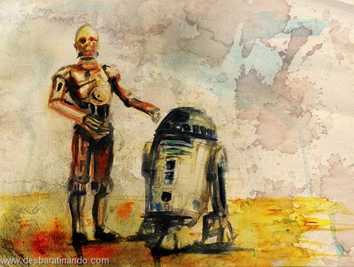 pinturas star wars aquarela desbaratinando  (2)