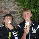 Enjoying icecreams at the Junior West
