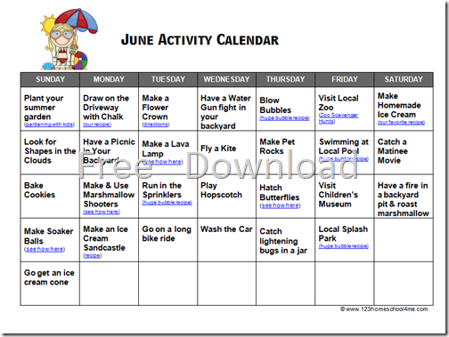 Family Summer Bucket List for June Family Summer Bucket List for June