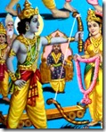 Rama breaking the bow