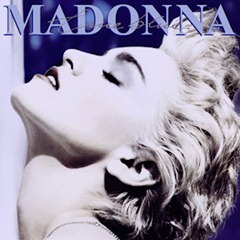 Truebluealbum album cover for Madonna's True Blue