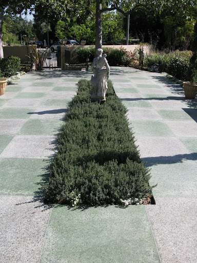 The front lawn is actually terrazzo.