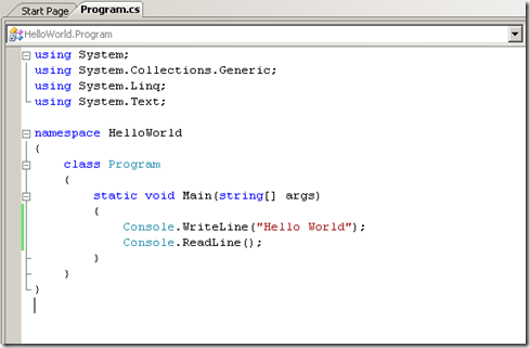 Hello World by VC# Hello World by VC#