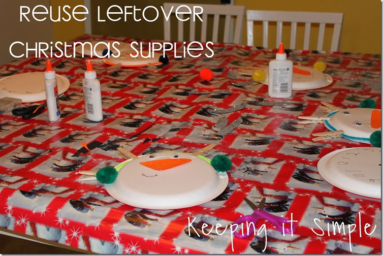 reuse Christmas supplies