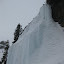 Gefrorener Wasserfall