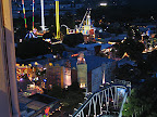 Amusement rides in the Prater, seen from the Riesenrad.