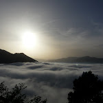 Coucher de soleil depuis le col de Jou