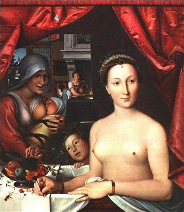 François Clouet, Diane de Poitier au bain François Clouet, Diane de Poitier au bain