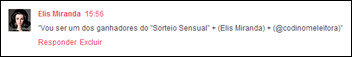 1 Elis - Deixou comentário 1 Elis - Deixou comentário