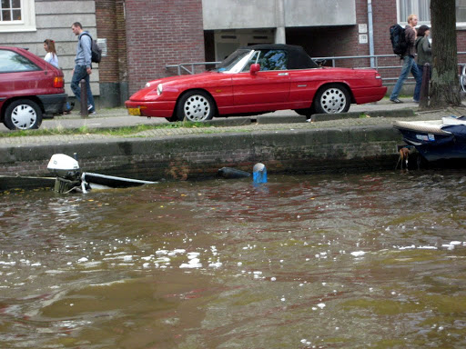 a sunken boat