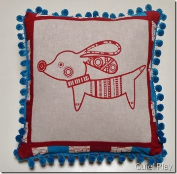 Red Pipsqueak cushion