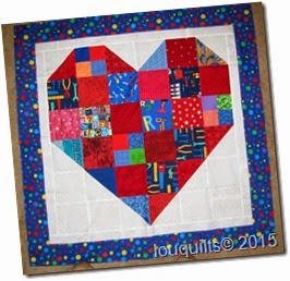 18_Louisa Checkerboard heart preemie quilt