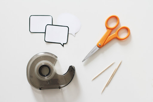 1. Download the pdf and print onto card stock and cut out the shapes.