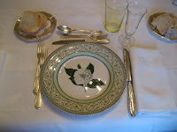 Evening meal setting