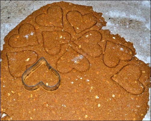 homemade dog biscuits cut outs