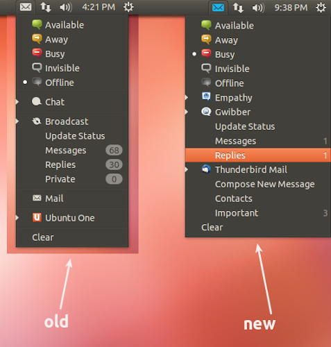 Ubuntu 12.10 - nuovo MeMenu