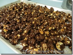 dark chocolate salted caramel popcorn - The Backyard Farmwife dark chocolate salted caramel popcorn - The Backyard Farmwife