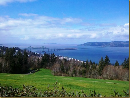 column view of columbia river