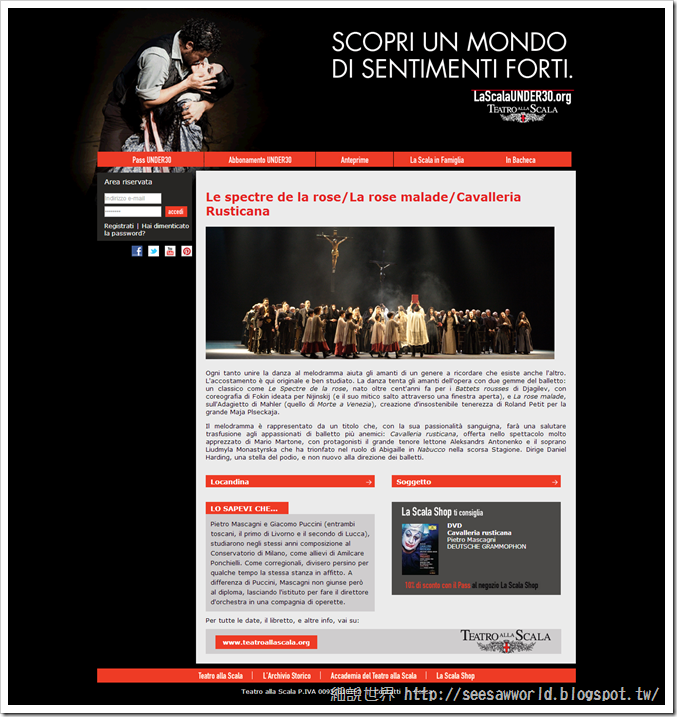 Le spectre de la rose-La rose malade-Cavalleria Rusticana---Scala Under30 Le spectre de la rose-La rose malade-Cavalleria Rusticana---Scala Under30