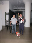 Here we are at the MSLO offices with Martin and Carlos - Carlos is carrying me because he knows how hard I've worked!  It's kind of a bonus.  Like I said - kind of.