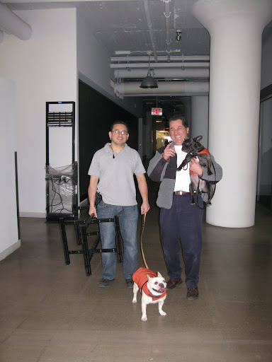 Here we are at the MSLO offices with Martin and Carlos - Carlos is carrying me because he knows how hard I've worked!  It's kind of a bonus.  Like I said - kind of.
