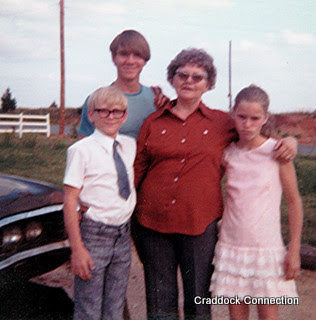 Grandma Lucille with grandkids