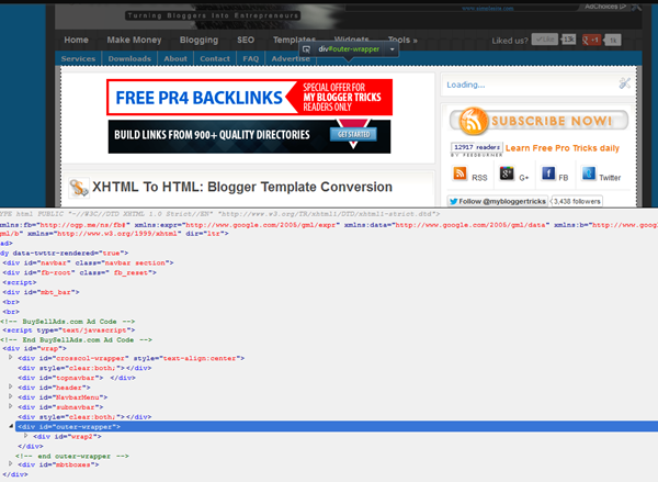 identify the nested div containers