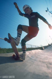 A little tail action at Carlsbad Skate Park.