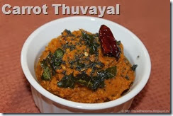 Carrot Thuvayal Carrot Thuvayal