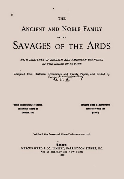 Savages Title Page