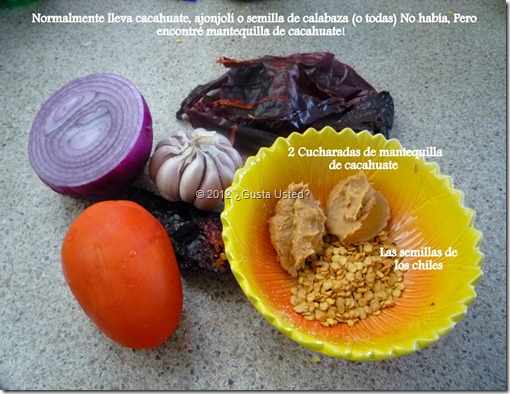 No haba ajonjol, ni cacahuate, ni semillita.  Encontr Mantequilla de cacahuate!