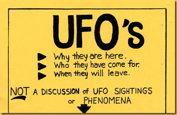 UFO Meeting Flyer