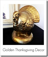 golden thanksgiving decor