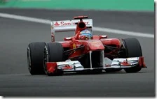 Alonso nelle libere del gran premio di Germania 2011