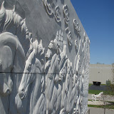 Running Horses Relief Wall