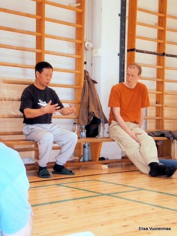 Zhang Changwang ja Juha Leino Helsingin yiquan-leirillä Zhang Changwang ja Juha Leino Helsingin yiquan-leirillä