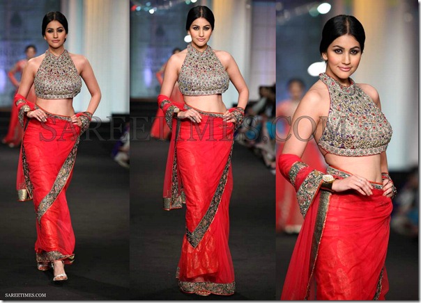 Ashima_Leena_Red_Saree