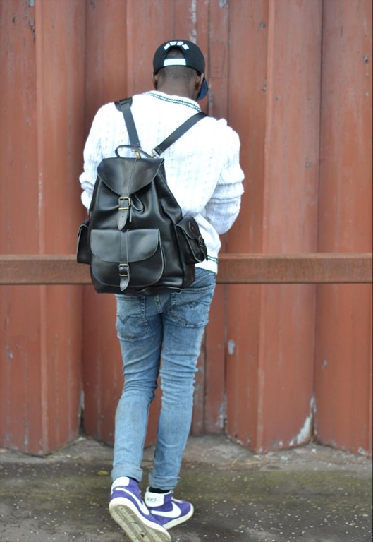 Leather Rucksack Backpack, £150, Grafea Leather Rucksack Backpack, £150, Grafea