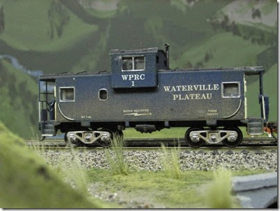 IMG_5523 Waterville Plateau Wide-Vision Caboose #1 on the LK&R HO-Scale Layout at the WGH Show in Portland, OR on February 18, 2007