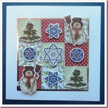 Christmas patchwork Card