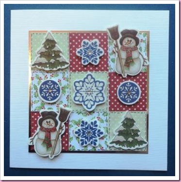 Christmas patchwork Card Christmas patchwork Card