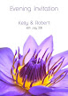Folded Evening Invitation