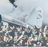 The famous photo of the smokejumpers who were the subject of Norman Maclean's "Young Men and Fire".