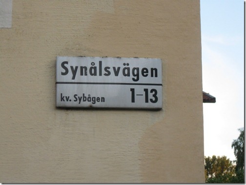 synålsvägen synålsvägen