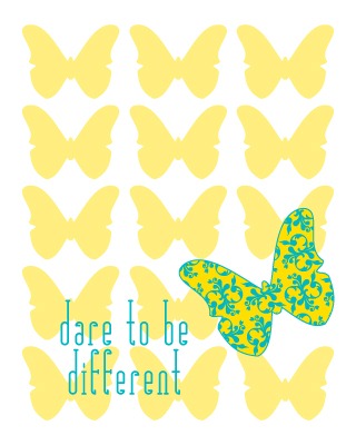 Quote Art Dare to be Different ColorBee Quote Art Dare to be Different ColorBee