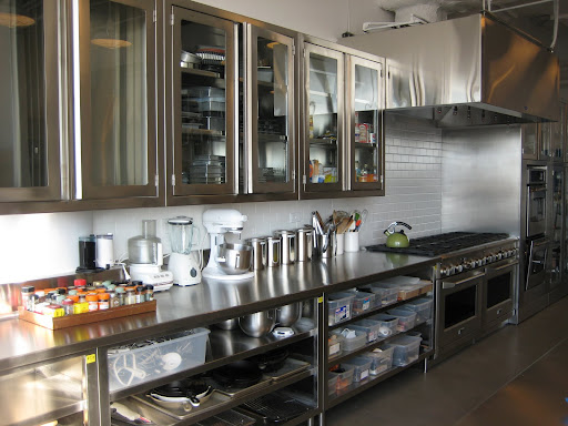 Our brand new GE Monogram stoves.