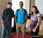 Reader Devdatta and Nandita Sarolkar met actor Ashmit Patel in Goa.